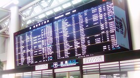 narita airport t2 flight information display system