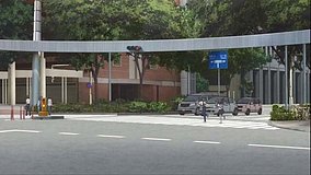 red data girl shinjuku police station crossroad