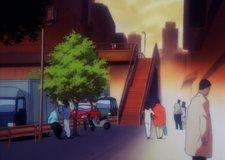 serial experiments lain miyashita park pedestrian bridge