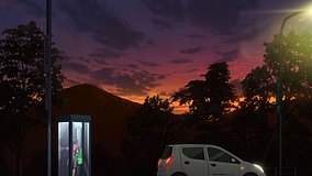 shirobako arashiyama service area