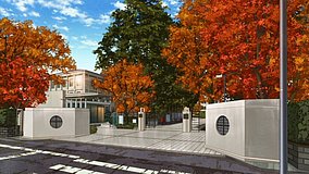 shirobako tokyo womens university gate