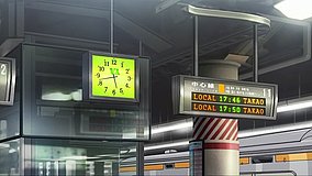 the idol master shinjuku station platform 11 railway platform