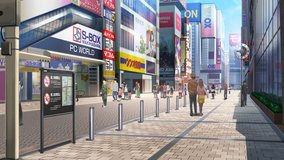 the idolm ster shiny colors akihabara electric town gate station exit