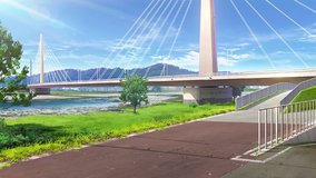 the idolm ster shiny colors fuchu yotsuya bridge