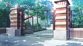 the idolm ster shiny colors gakushuin university main gate