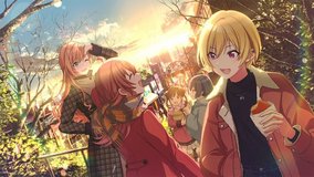 the idolm ster shiny colors yanaka ginza twilight stairs