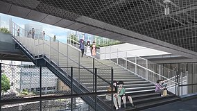 zatsutabi that s journey miyashita park grand staircase stairs